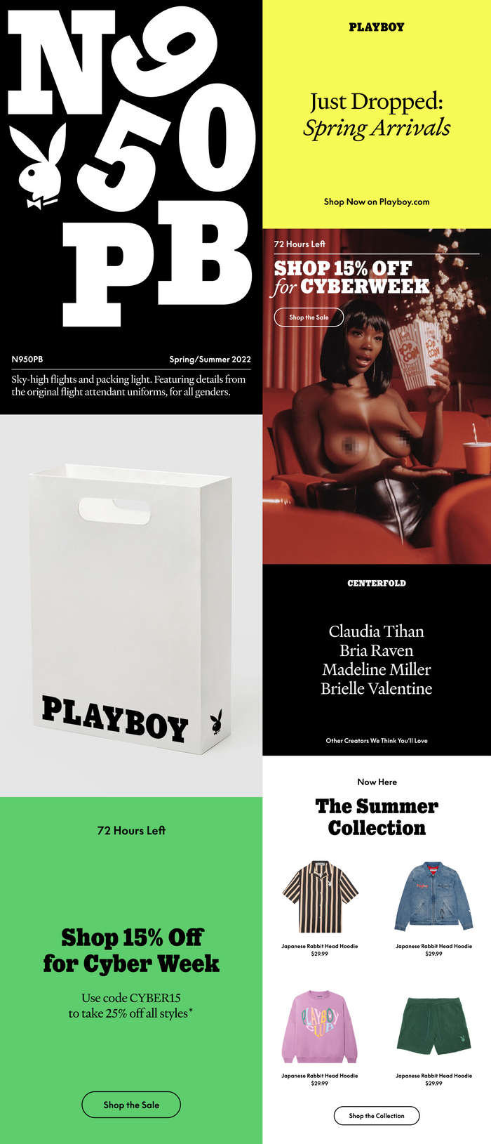 Playboy Brand Identity and Campaigns by Decade